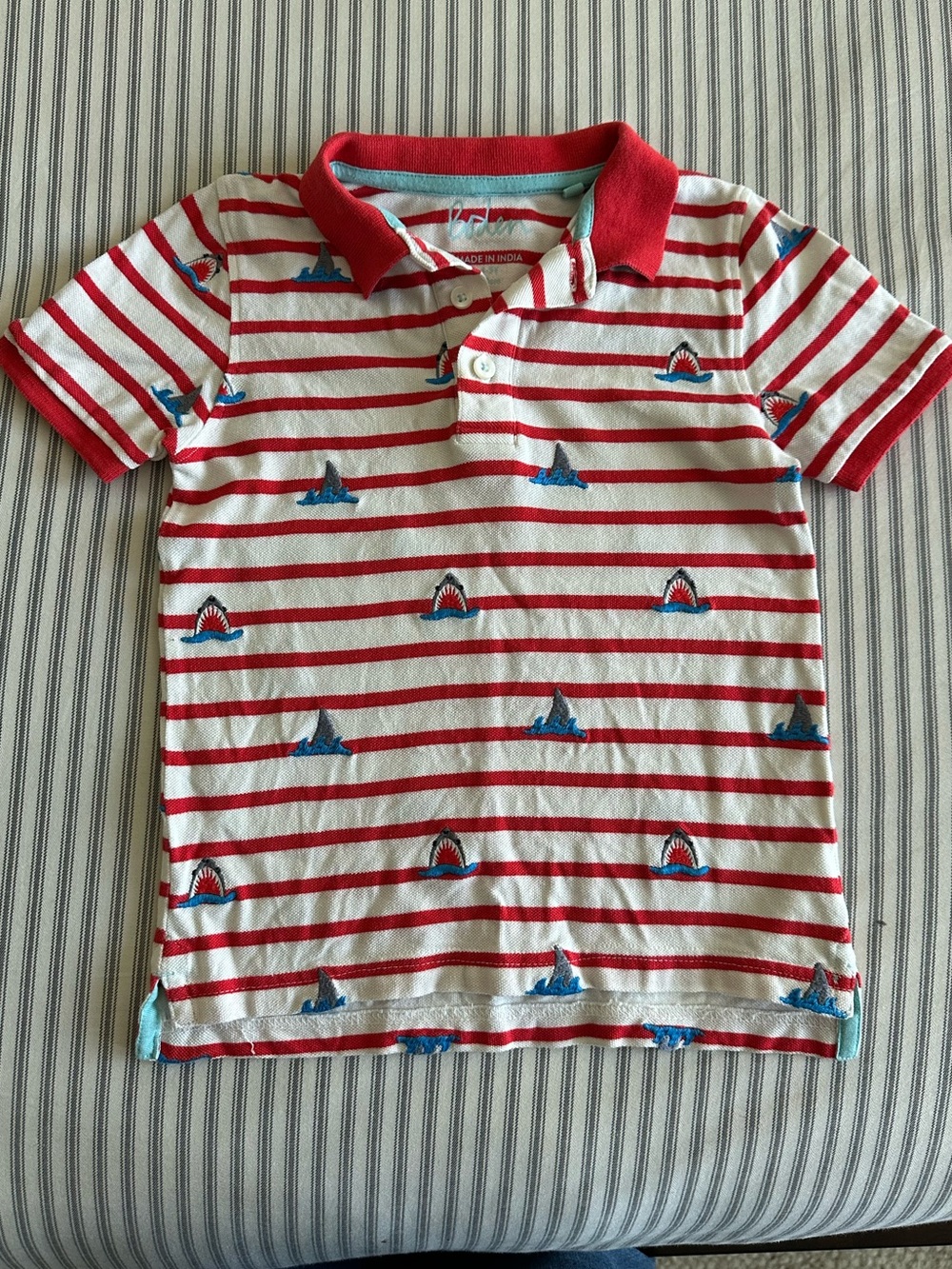 Mini Boden 4-5yr Shark Polo Shirt